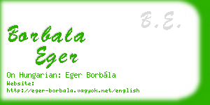borbala eger business card